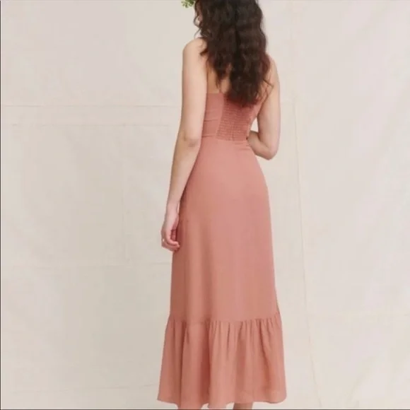 NWT Reformation Emersyn Dress Praline - Picture 2 of 5